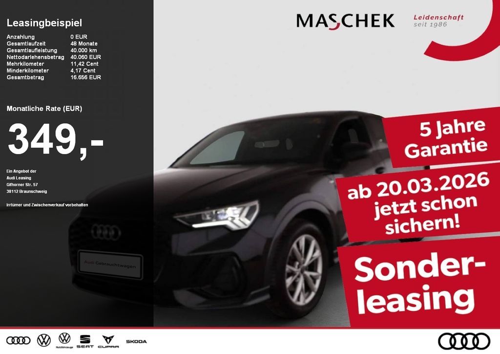 Audi Q3 Sportback S line 35 TFSI S tronic AHK Black N Leasing