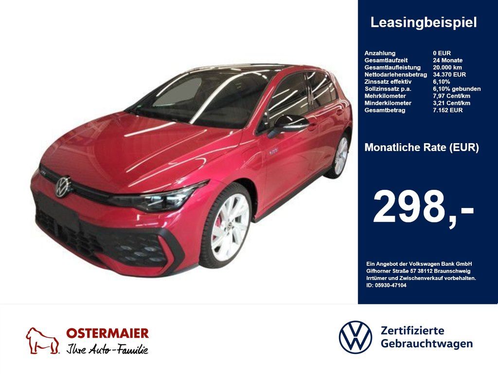 Volkswagen Golf VIII GTE BLACK 1.5TSI HYBRID 272PS NP.60T H Leasing