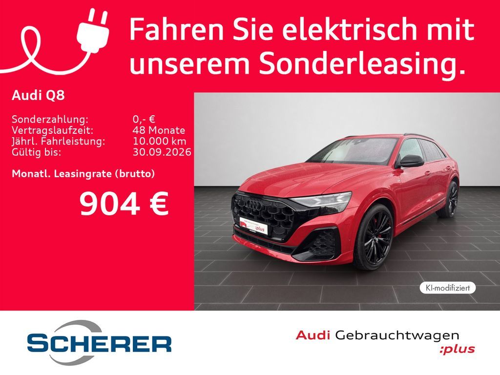 Audi Q8 55 TFSIe S line qua. MATRIX AHK 360° B&O Leasing