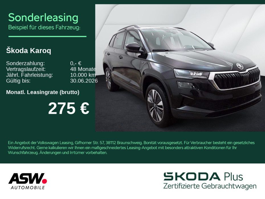 Skoda Karoq Selection 2,0 TDI DSG LED AHK 360° Navi VC Leasing