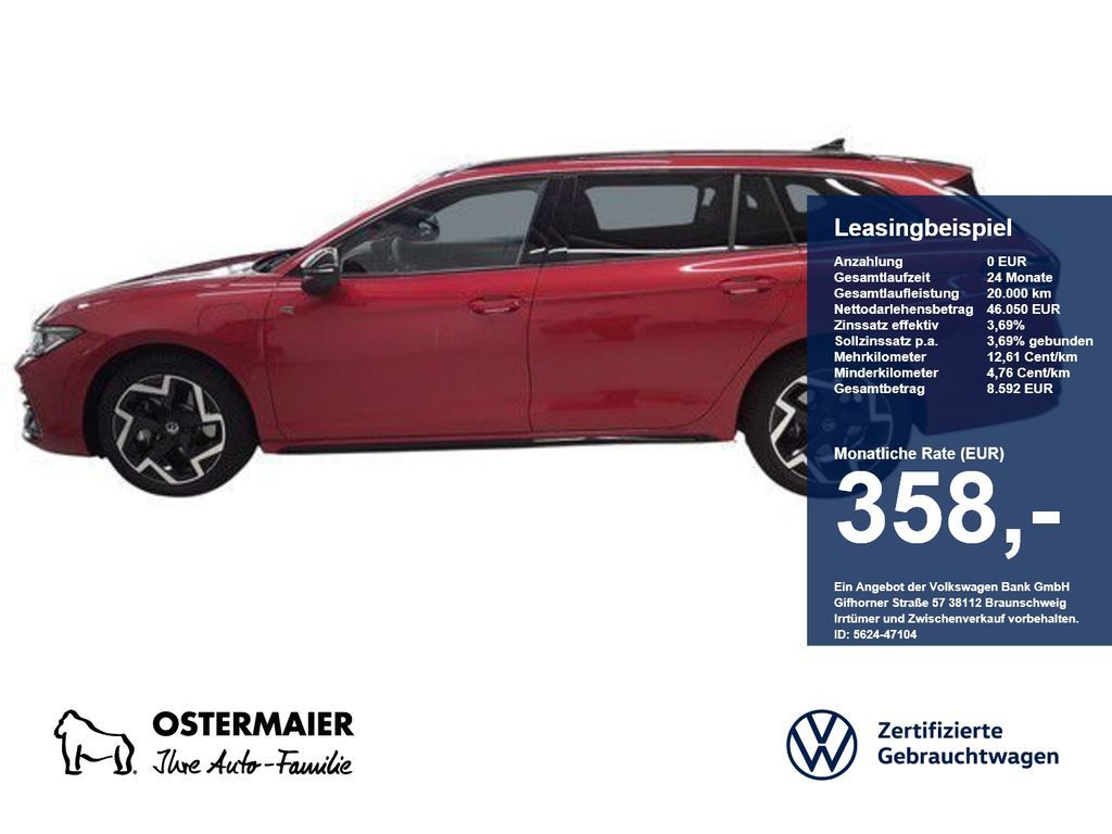 Volkswagen Passat Variant R-LINE SIGNATURE 1.5TSI HYBRID 17 Leasing