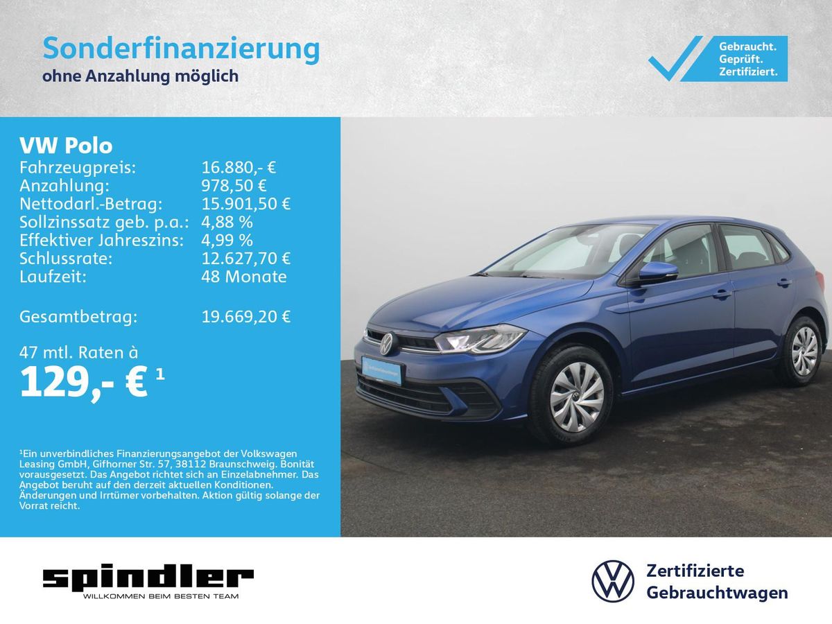 Volkswagen Polo Life 1.0 / App-Connect, LED, SHZ, PDC, DAB+ Leasing