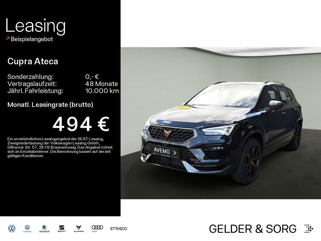 Cupra Ateca VZ 2.0 TSI Tribe Edition AHK*19Z*360°*4Dri Leasing