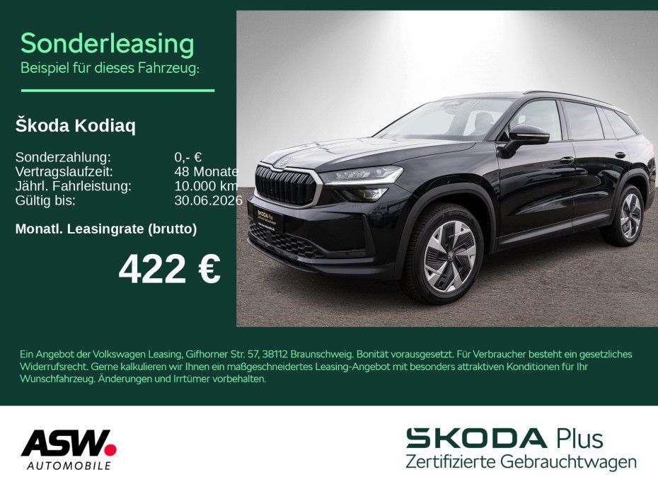 Skoda Kodiaq Selection 2,0TDI DSG Navi RFK AHK 7Sitzer Leasing