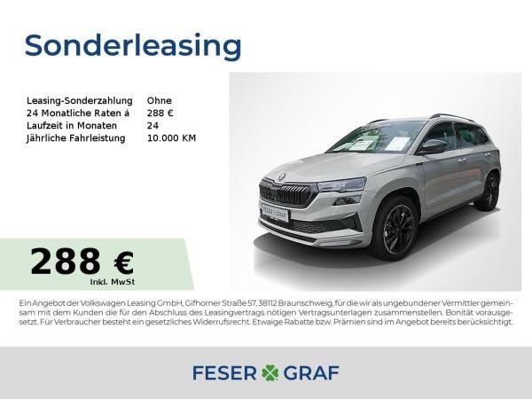 Skoda Karoq 2.0 TSI 4x4 Sportline DSG AHK Navi RüKa Leasing