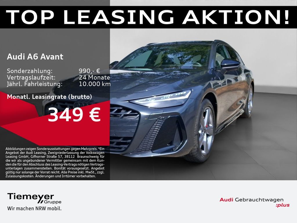 Audi A6 Avant TFSI Q S LINE UPE97 LM19 PANO AHK BuO A Leasing