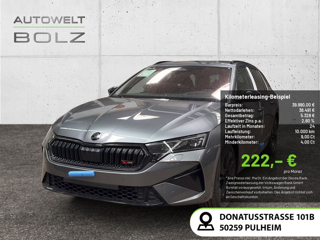 Skoda Octavia 2.0 TSI RS ACC HUD NAVI MATRIX-LED AHK Leasing