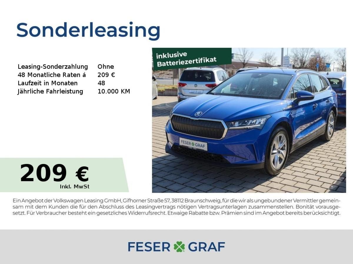 Skoda ENYAQ Enyaq iV 50 Loft Alu 19 GRA LED Navi PDC RüKa Leasing