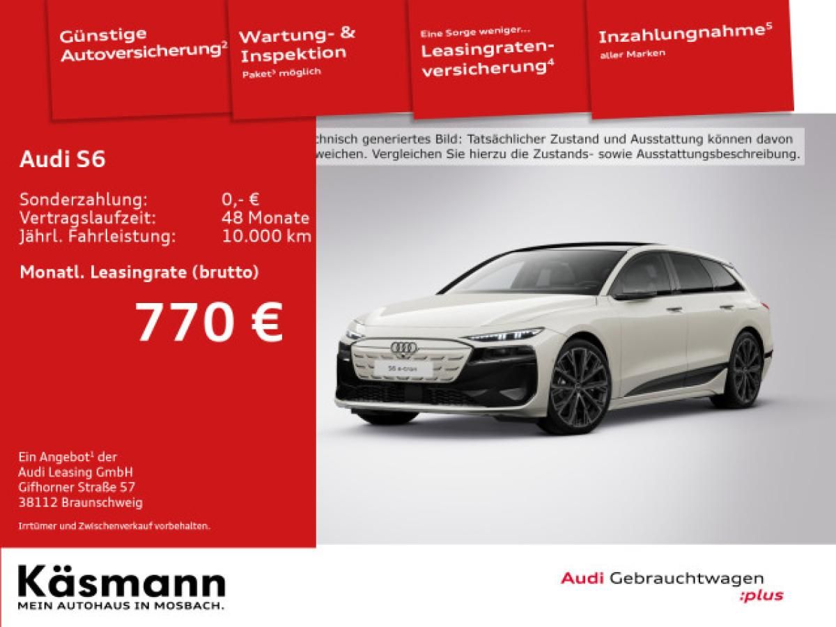 Audi S6 e-tron Avant qu MATRIX 360° HUD PANO LUFT Leasing