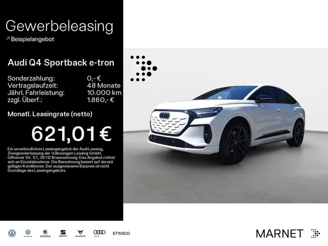 Audi Q4 Sportback e-tron quattro perform ance 250 kW