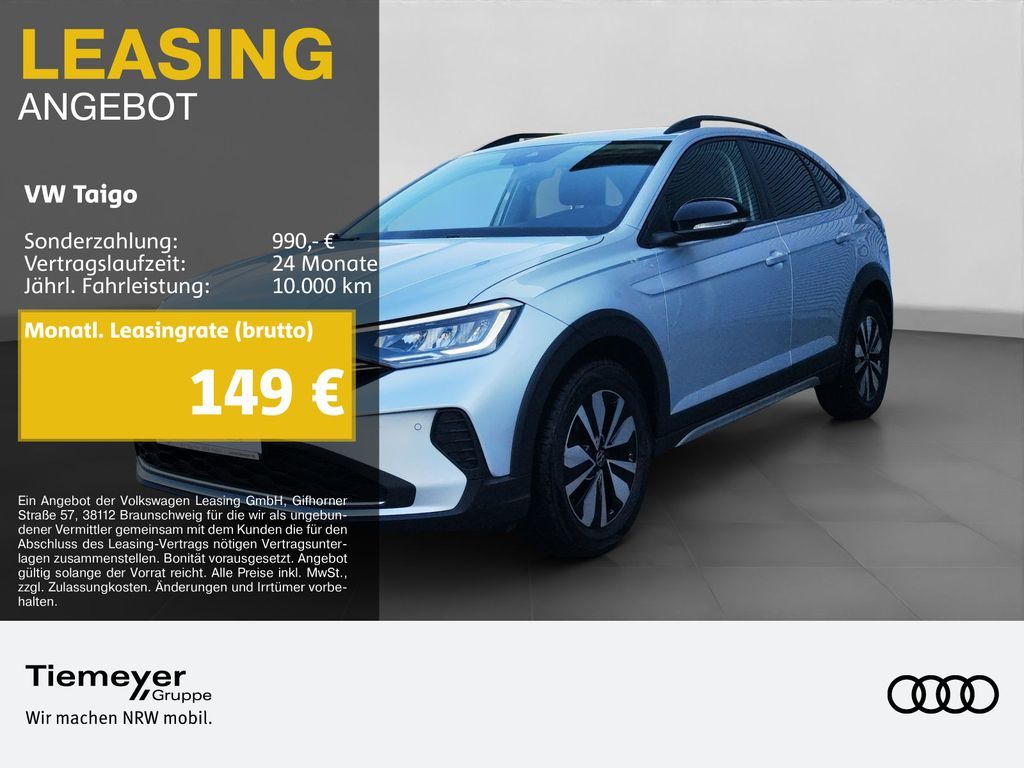 Volkswagen Taigo 1.0 TSI DSG GOAL ACC KAMERA SITZHZG Leasing