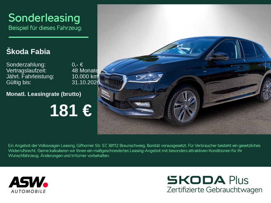 Skoda Fabia Tour 1.5 TSI DSG LED Navi RFK PDC GRA SHZ Leasing