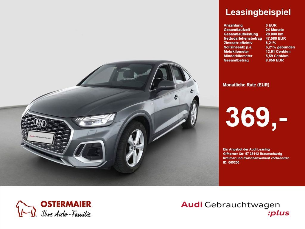 Audi Q5 Sportback S LINE BUSINESS 50TDI QUATTRO 286PS Leasing