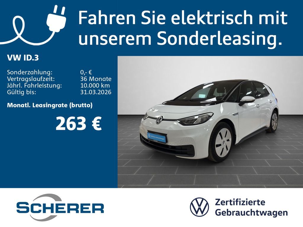 Volkswagen ID.3 Pro electric NAVI PDC APP ACC SHZ Leasing