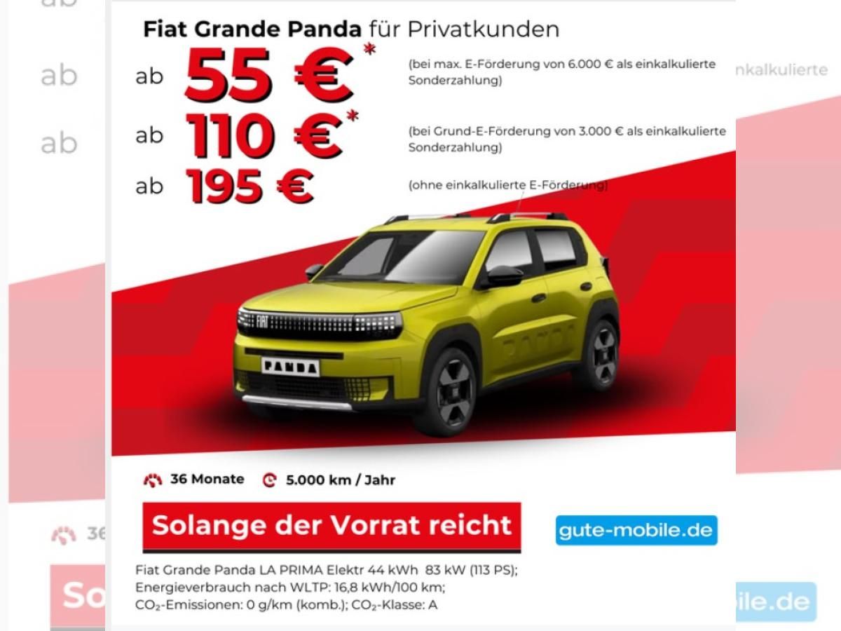 Fiat Grande Panda Elektro La Prima 44KWh 