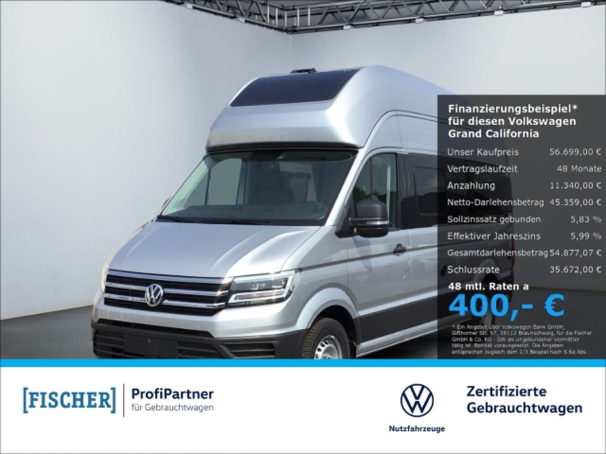 Volkswagen Grand California 600 2,0 TDI  Fahrradtr. Solar Navi LED Leasing