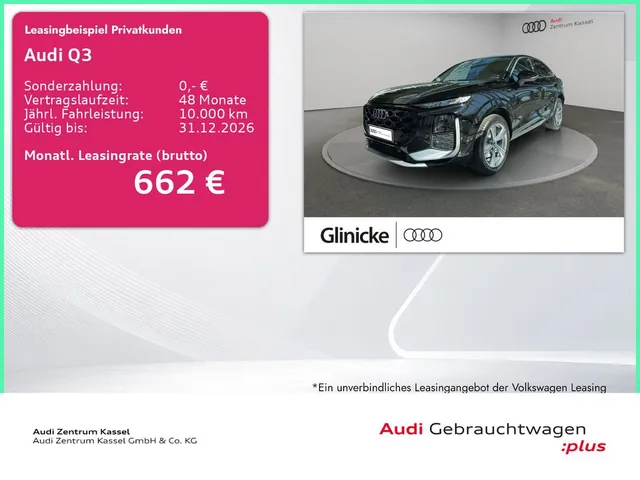 Audi Q3 SB e-hybrid S line LED AHK Kamera Tech+