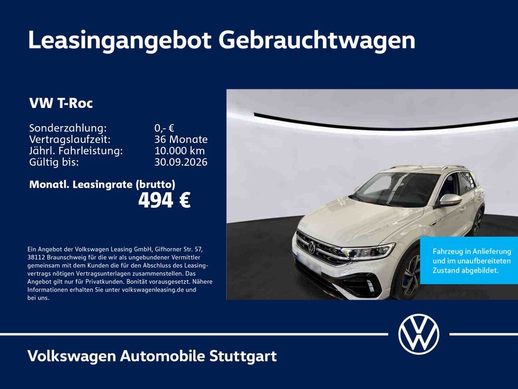 Volkswagen T-Roc R DSG Navi Kamera Tempomat Leasing