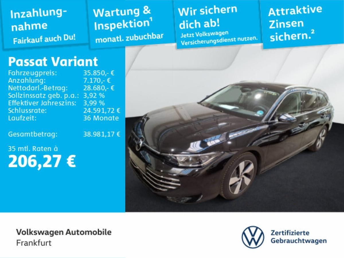 Volkswagen Passat Variant 2.0 TDI DSG Elegance IQ.Light Navi AHK AreaView/RearView Leasing
