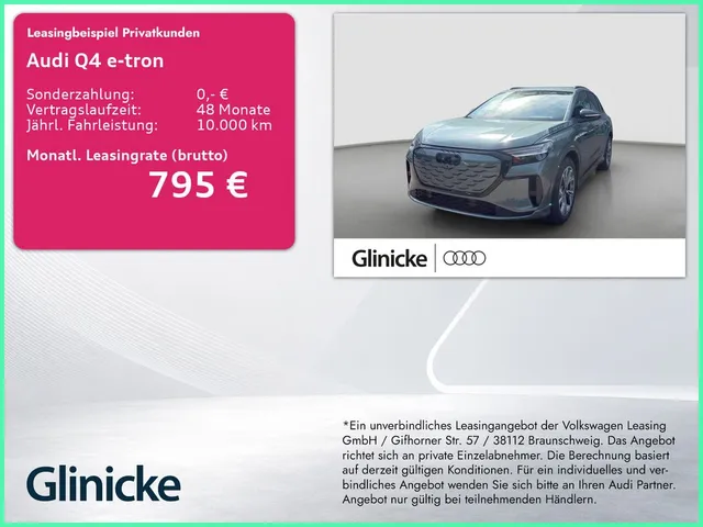 Audi Q4 SUV e-tron quattro 220 kW