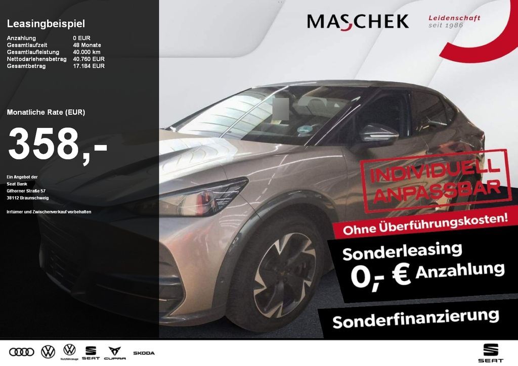 Cupra Tavascan Sonderleasing Wärmep ACC Navi Sitzh. Re Leasing
