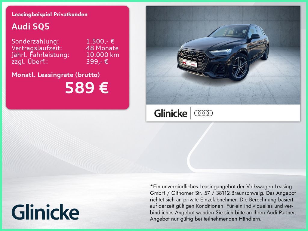 Audi SQ5 TDI StHz/Matrix/Nav/B&O/Luft/4xSHZ/Business Leasing