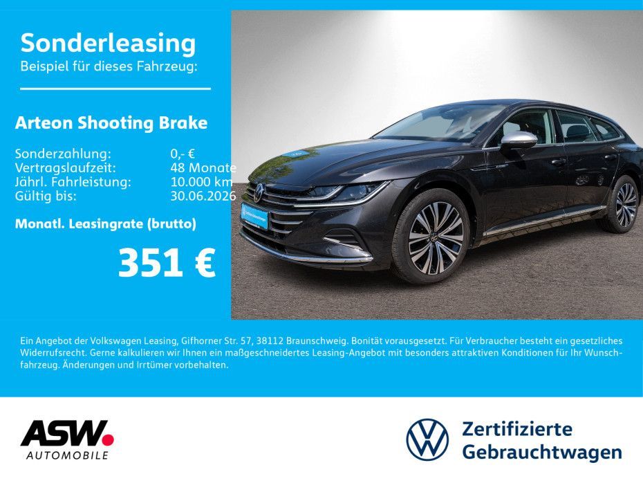 Volkswagen Arteon Shooting Brake Elegance eHybrid Pano AHK Leasing