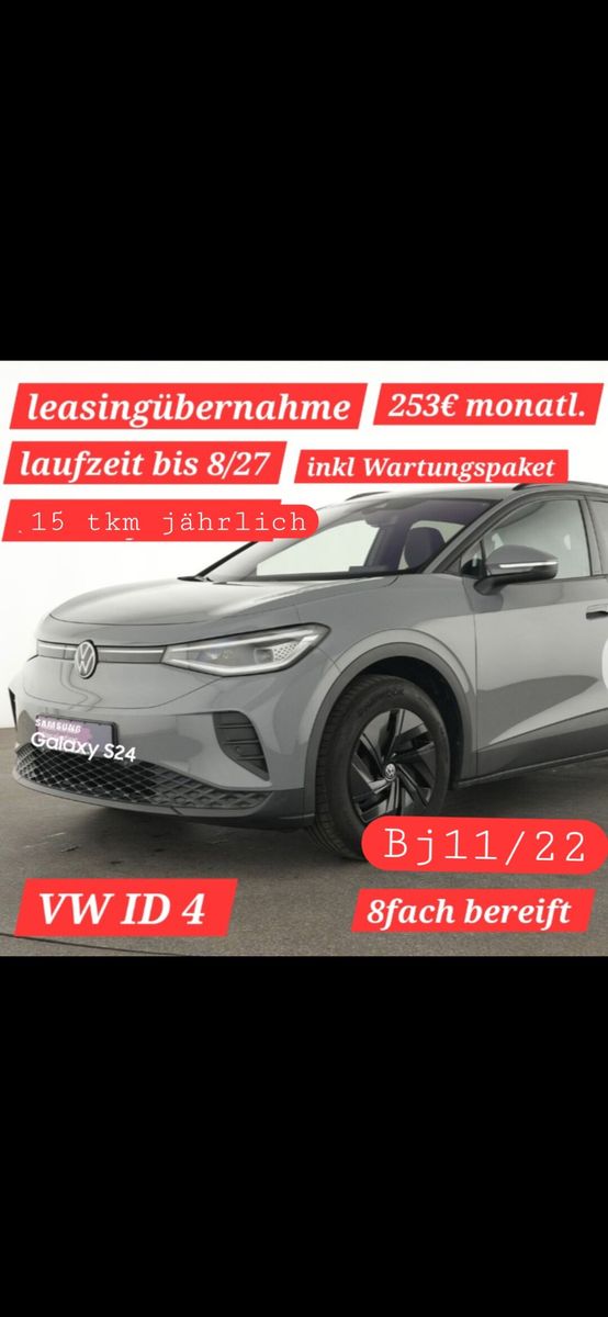Volkswagen ID4 leasingübernahme an Gewerbe Leasingübernahme