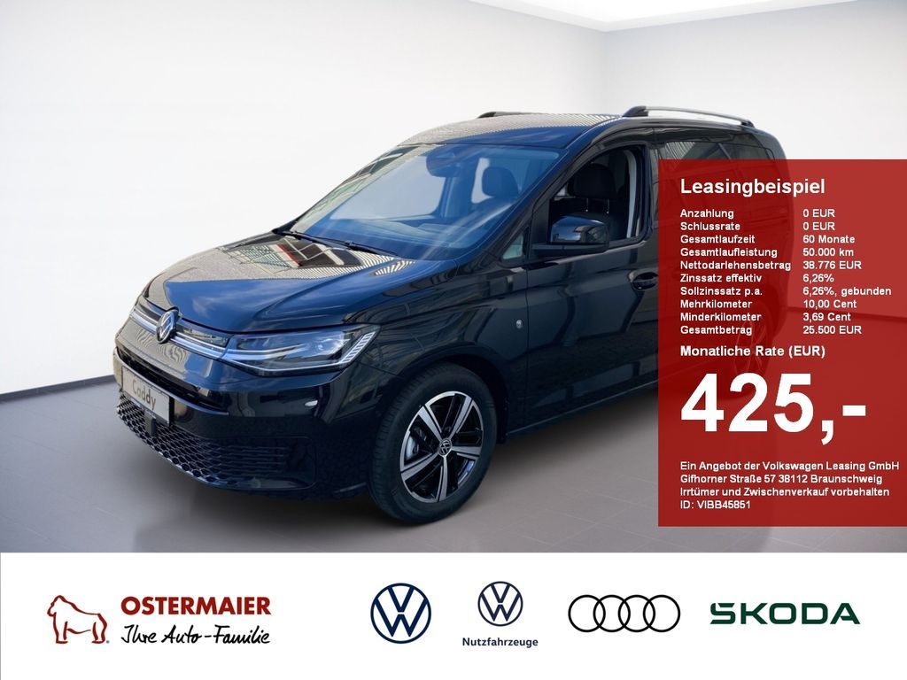 Volkswagen Caddy GOAL 1.5TSI DSG KR AHK,LEDAPP,NAVI,SHZ Leasing