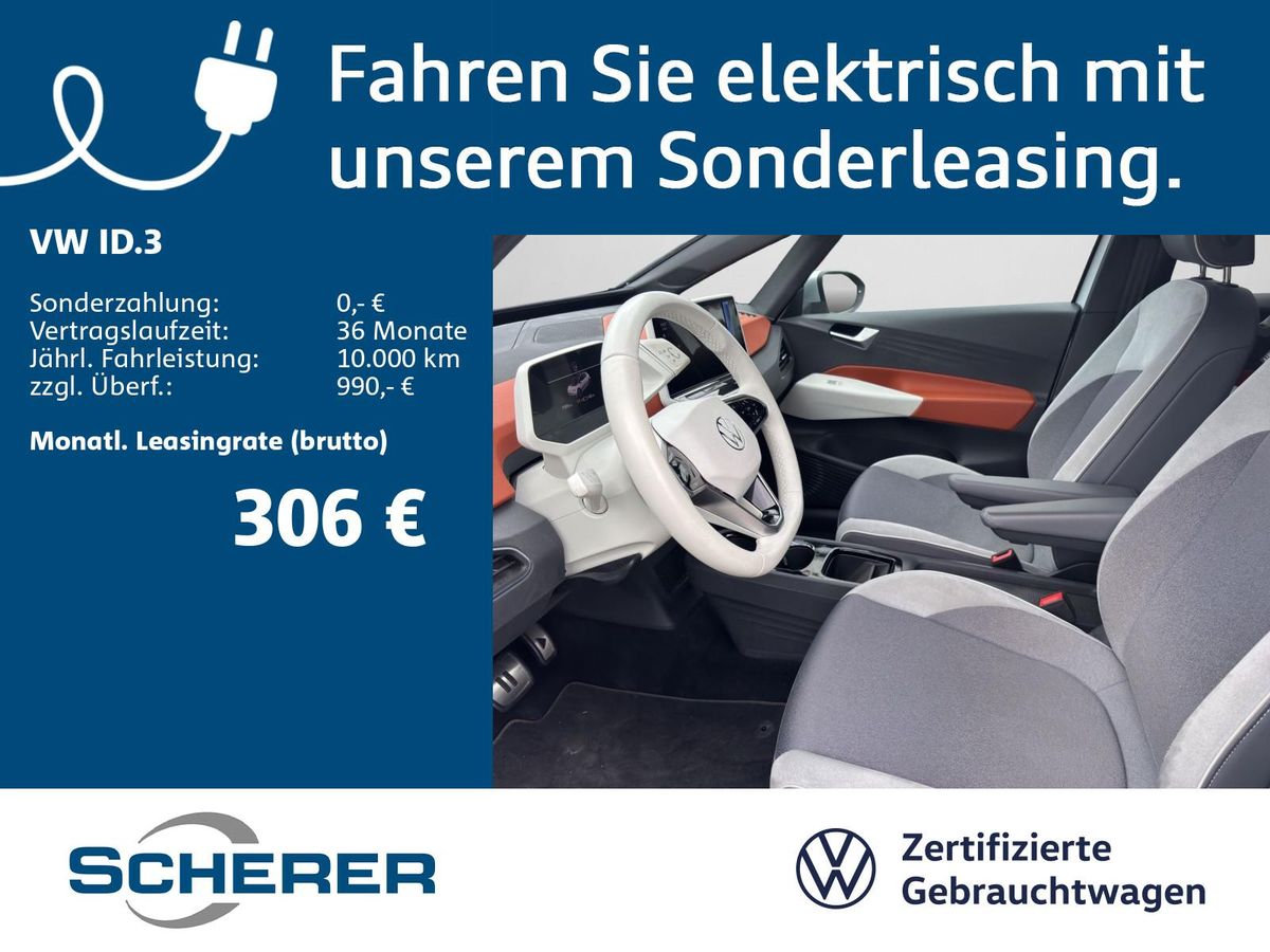 Volkswagen ID.3 Pro Perform. 62 kWh SOH:90% MATRIX NAVI RFK SHZ Leasing