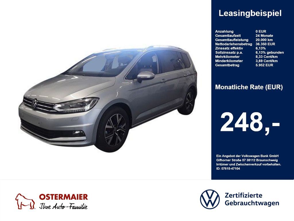 Volkswagen Touran HIGHLINE 1.5TSI 150PS DSG ACC.5J-G.AHK.KA Leasing