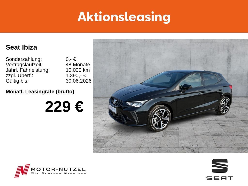 Seat Ibiza 116 PS DSG/ LED/ KESSY/ SHZ/ NAVI/ ACC/RFK Leasing