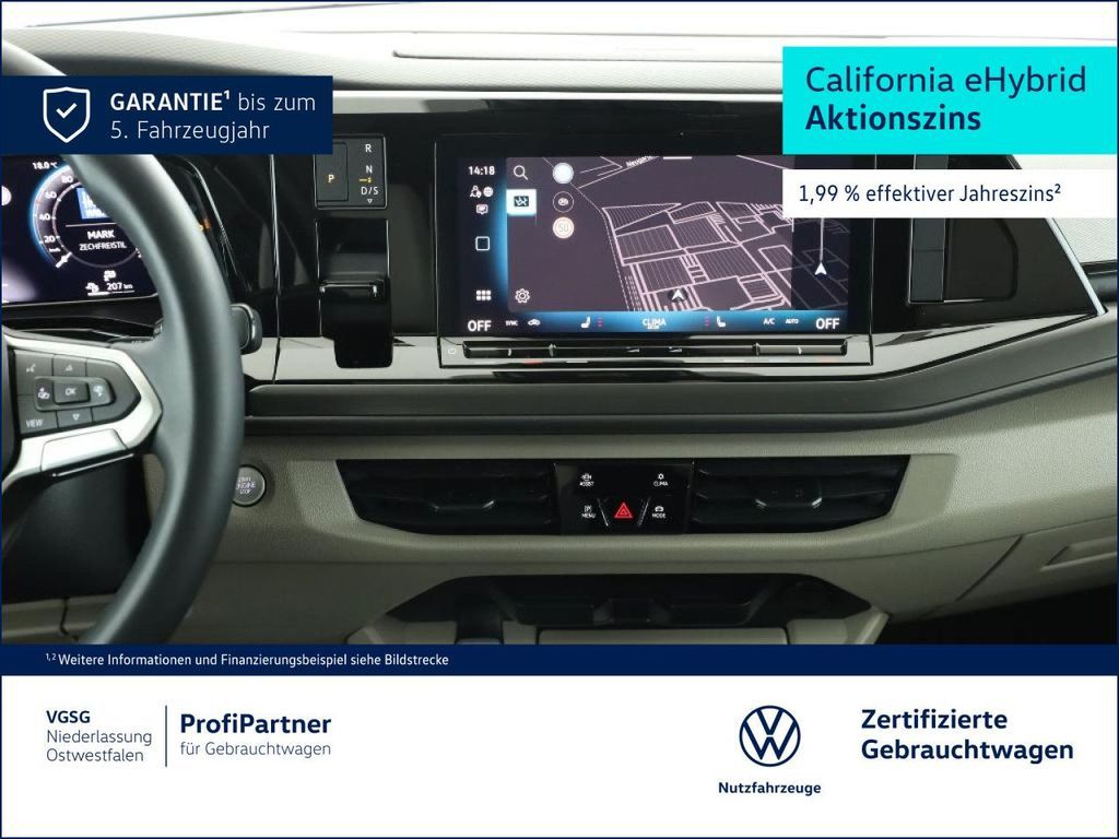 Volkswagen California Beach 4Motion AHK Zuziehhilfe Sitzhzg Leasing