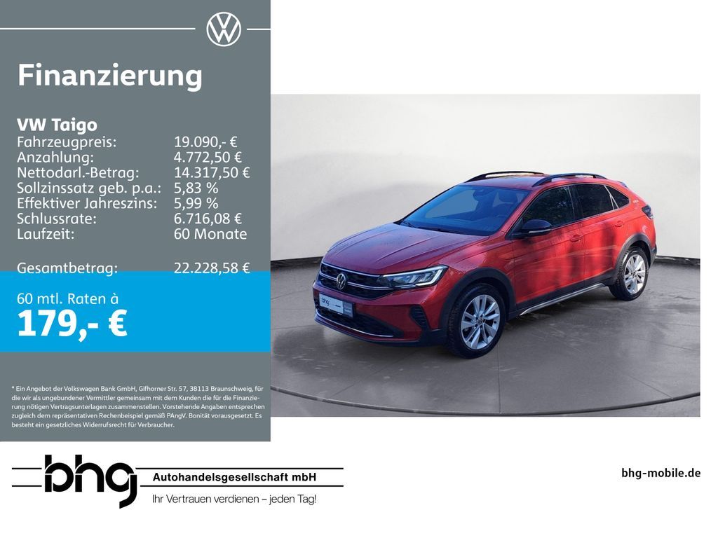 Volkswagen Taigo Life 1.0 TSI DSG *APP-CONNECT*NAVI*ACC* Leasing