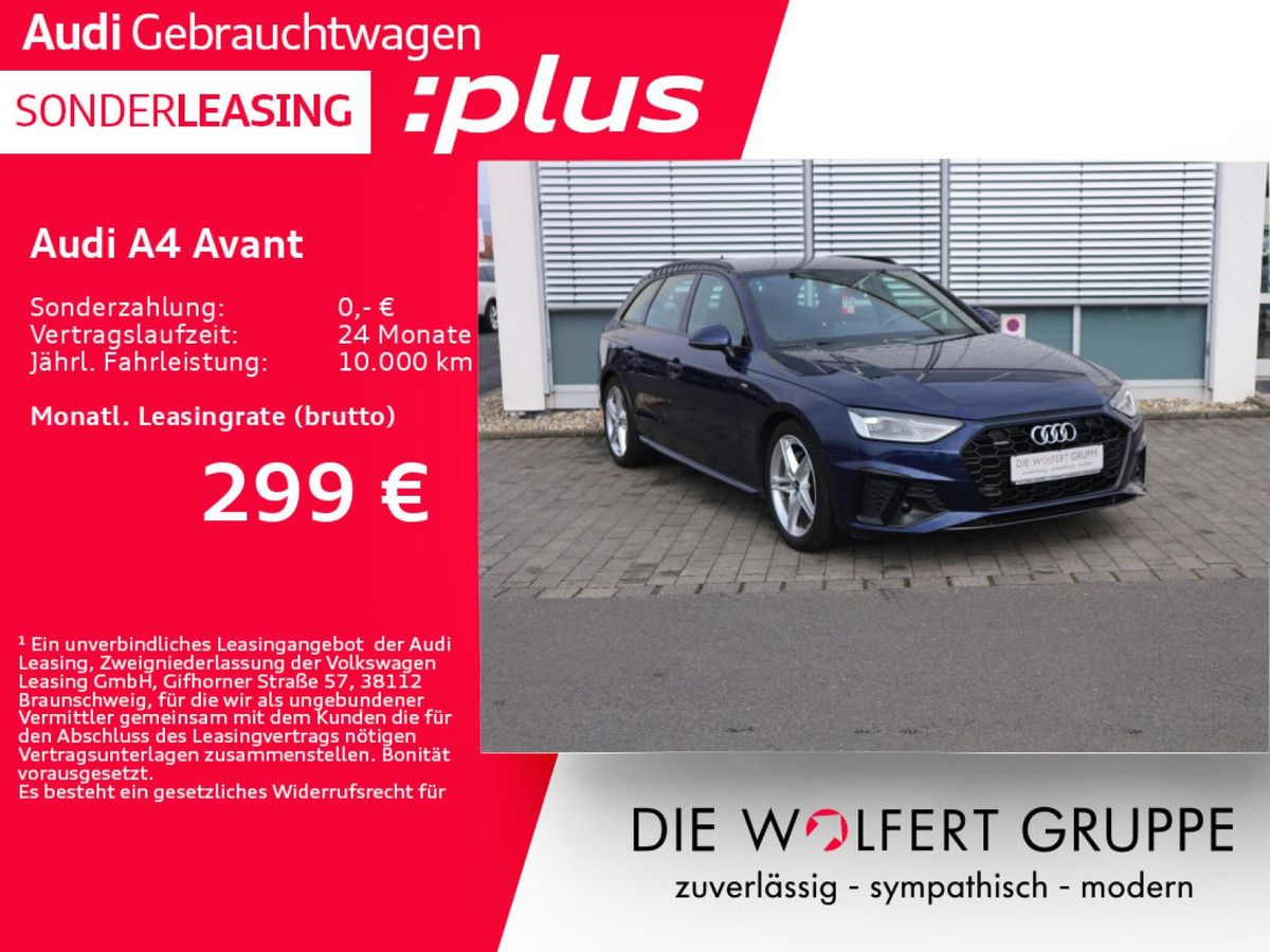 Audi A4 Avant S line 40 TDI quattro S tronic ACC*CARPLA*RFK Leasing