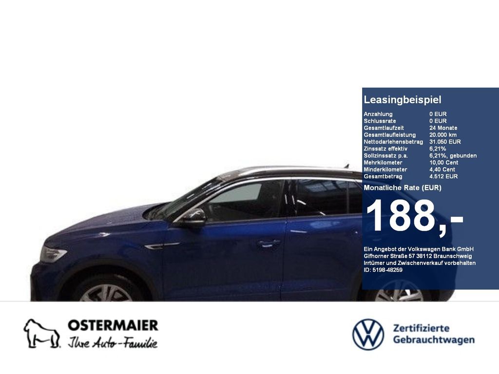 Volkswagen T-Roc R-LINE 1.5TSI 150PS NP.49T STDHZG.PANO.KAM Leasing