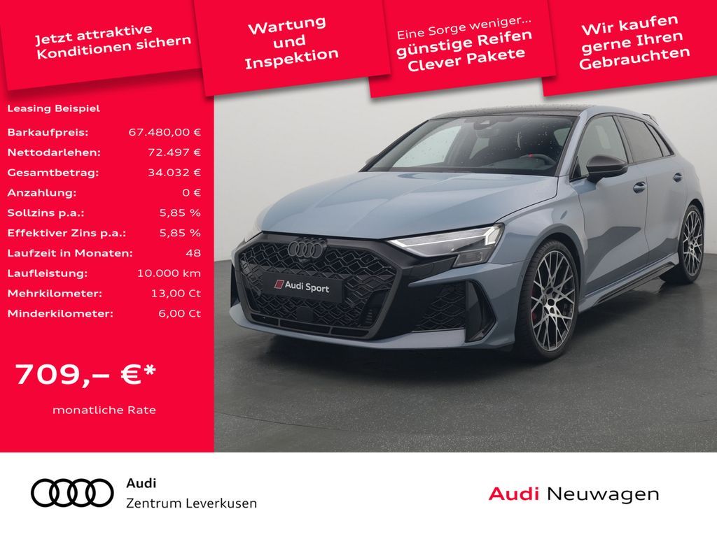 Audi RS 3 Sportback CARBON SONOS VMAX280 KM/H PANO Leasing