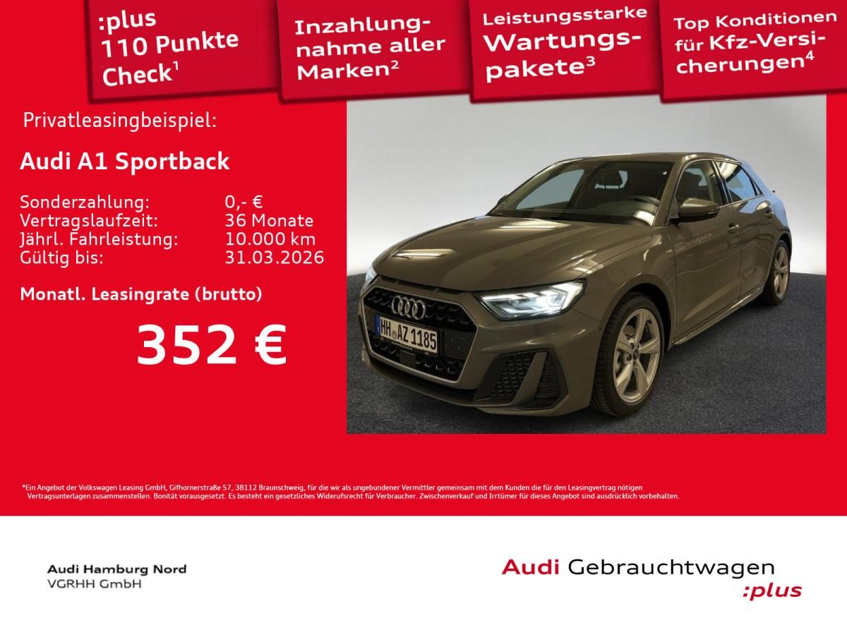 Audi A1 Sportback 30 TFSI S line S tronic LED Kamera Leasing