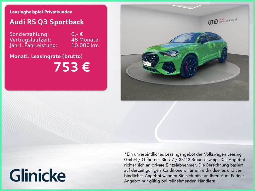 Audi RS Q3 Sportback 2.5 TFSI qu. Matrix SONOS Kamera Leasing