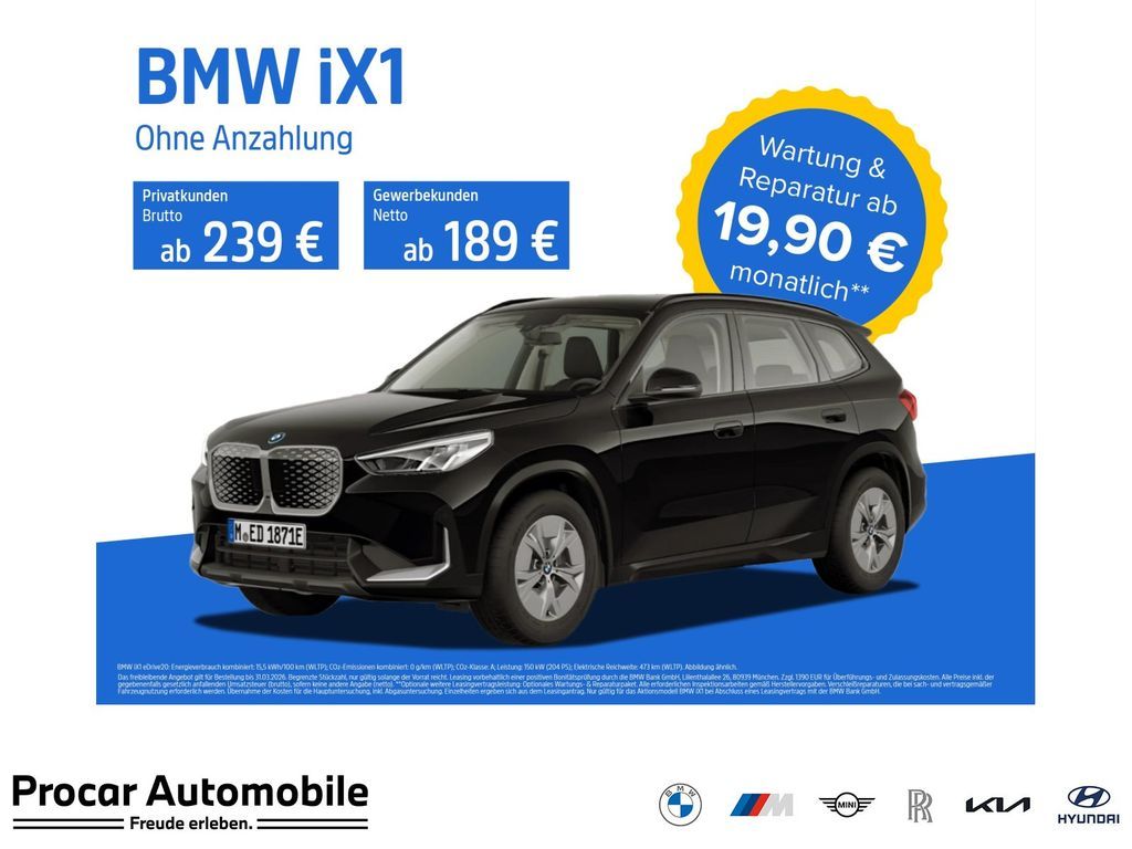 BMW iX1 eDrive20 RFK SHZ PDC V+H DAB LED Leasing