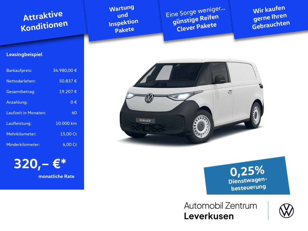 Volkswagen ID. Buzz Cargo LED APP KLIMA PDC Leasing