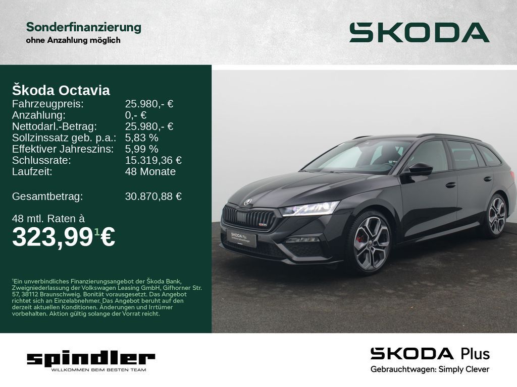 Skoda Octavia RS Combi Edition 2.0 TDI 4x4 DSG / AHK Leasing