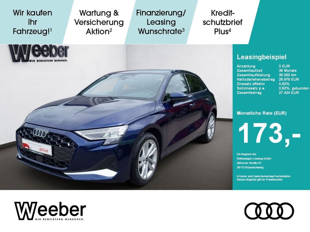 Audi A3 Sportback advanced *LED*KAMERA*VORB. AHK*APP Leasing