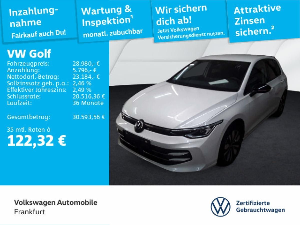 Volkswagen Golf VIII 2.0 TDI DSG Goal Navi LEDPlus DAB+ FrontAssist Leasing