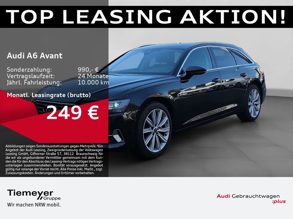 Audi A6 Avant 40 TDI Q SPORT LM19 LEDER eSITZE MEMORY Leasing