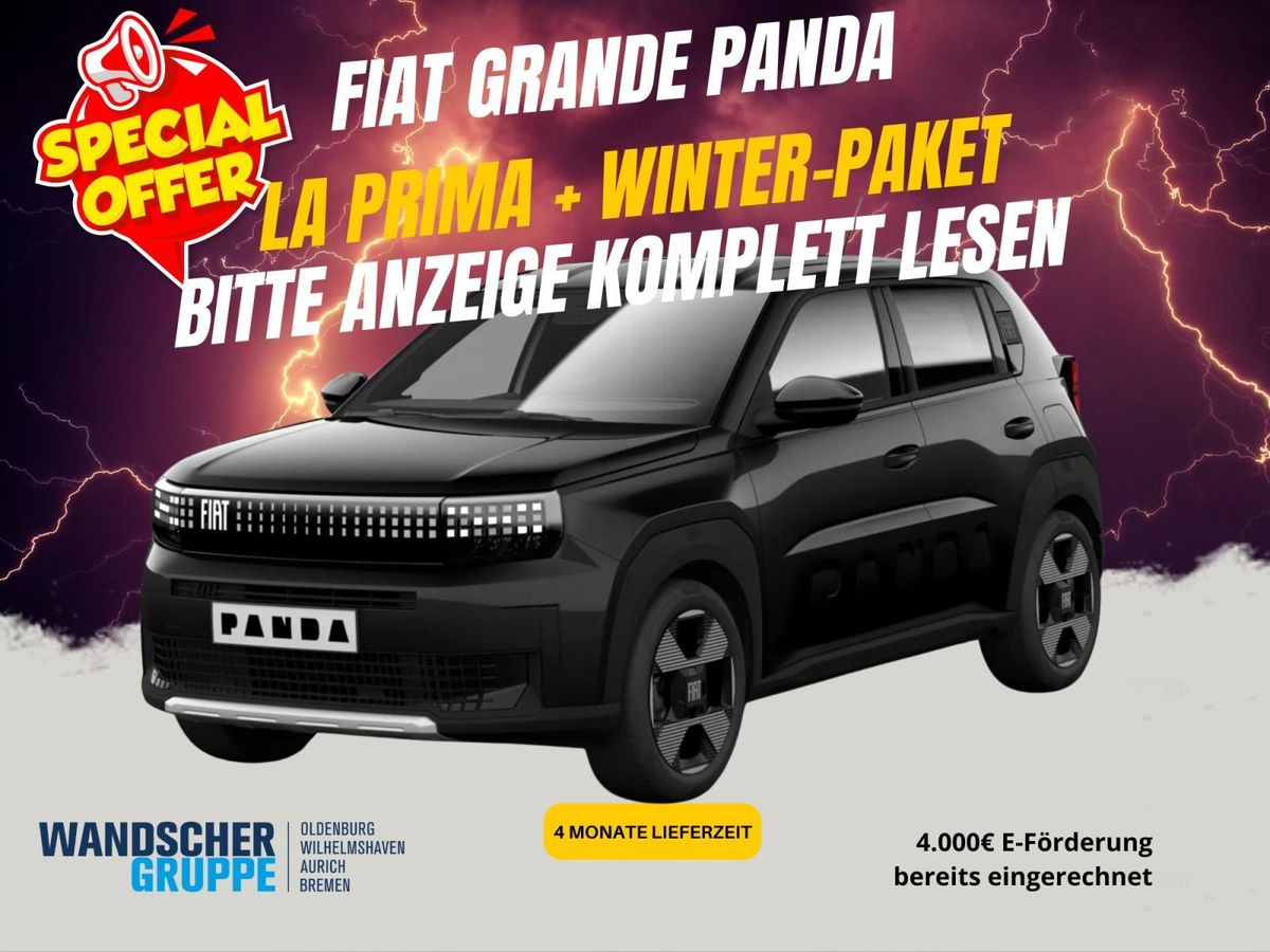 Fiat Grande Panda Elektro 🐼La Prima + Winter Paket mit 4.000€ Prämie gerechnet Leasing
