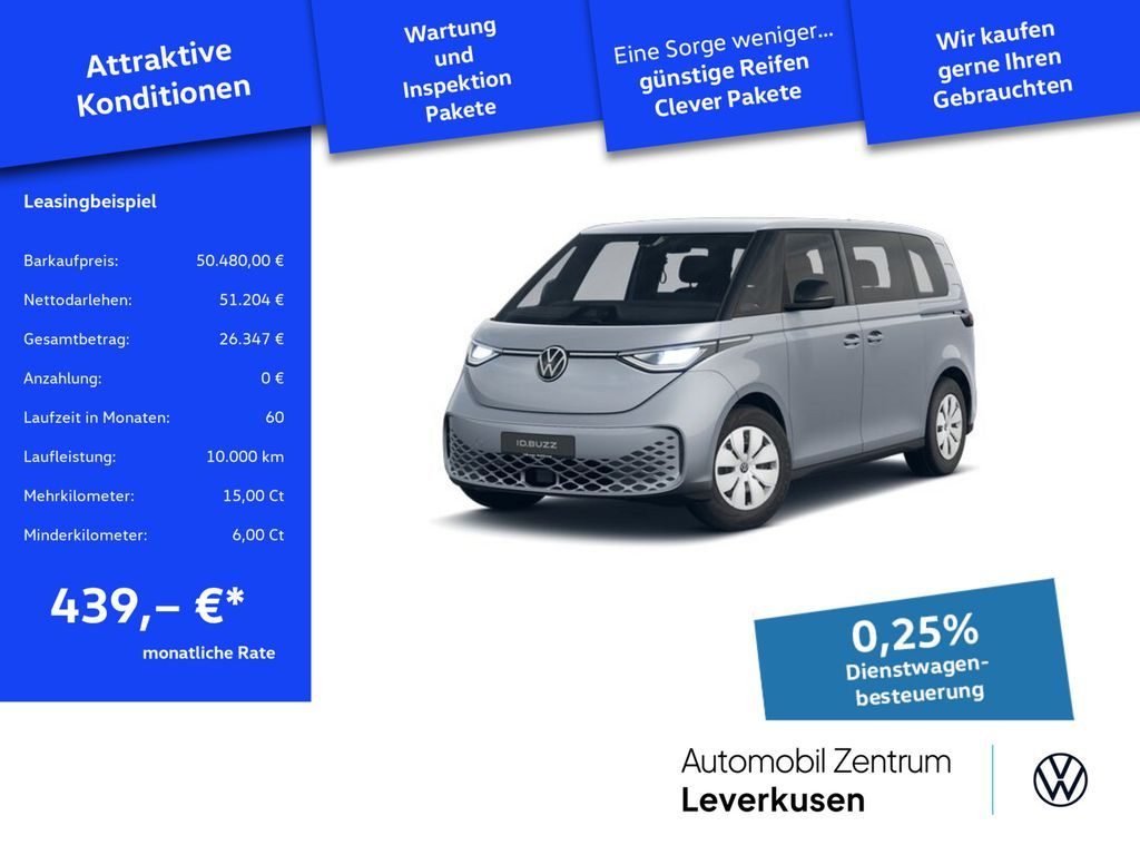 Volkswagen ID. Buzz Pure LED ACC PDC CARPLAY KLIMA Leasing