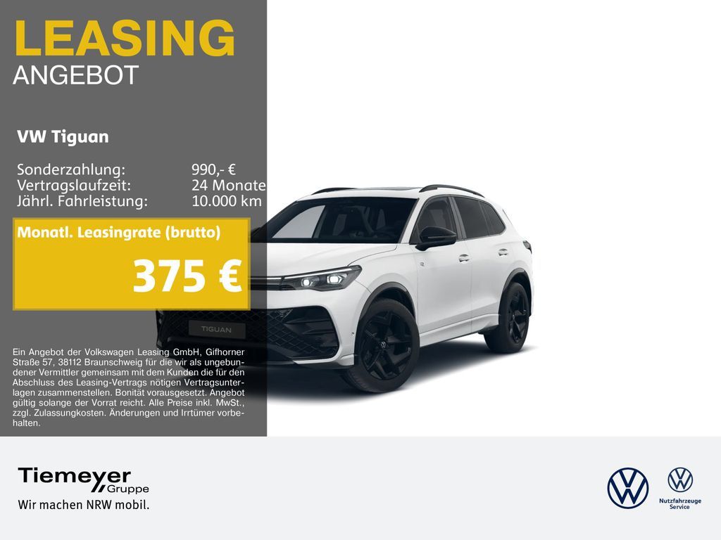 Volkswagen Tiguan 2.0 TSI 4M R-LINE BLACK PANO MATRIX ASSIS Leasing