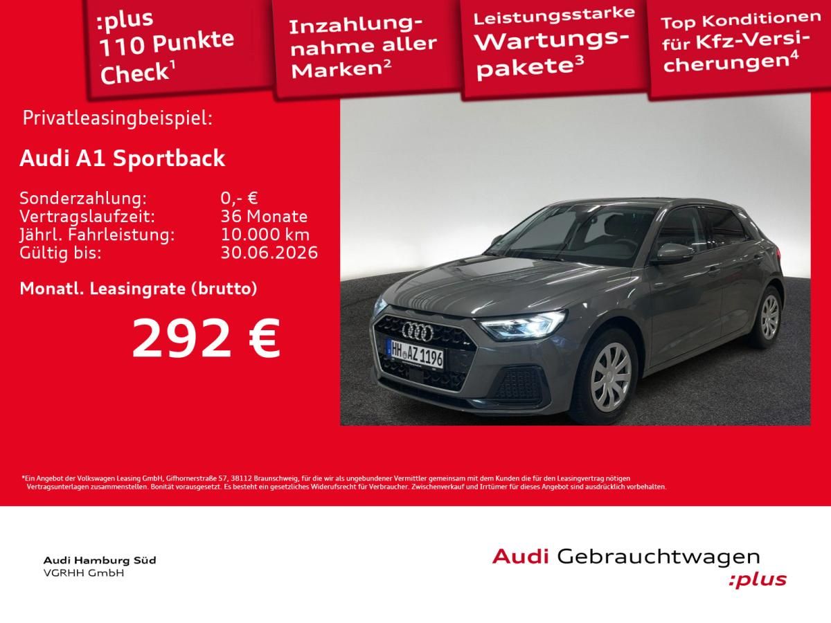 Audi A1 Sportback 25 TFSI advanced S tronic LED/ACC Leasing