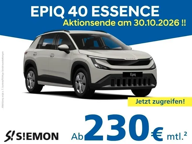 Skoda Epiq 40 Essence 38,5 kWh gültig bis 30.10.2026
